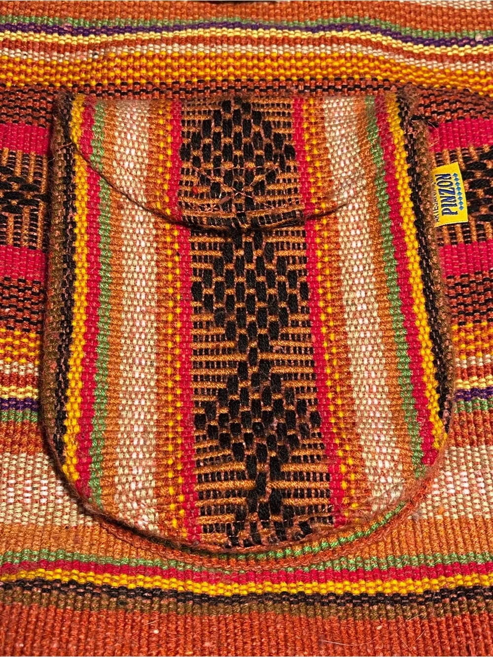 Artesanías Mr. Pinzón Woven Mexican Backpack Boho Multicolor